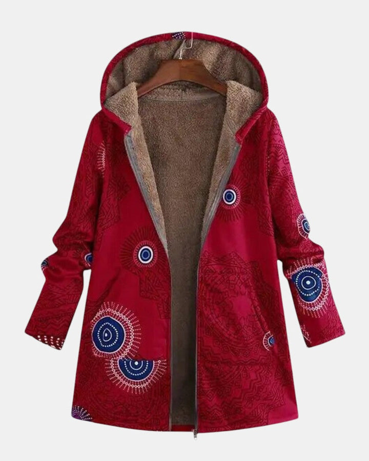 Bregje | Sherpa Jacket with Tribal Pattern