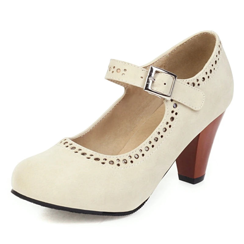 FLEUR | MARY JANES WITH ADJUSTABLE HEEL