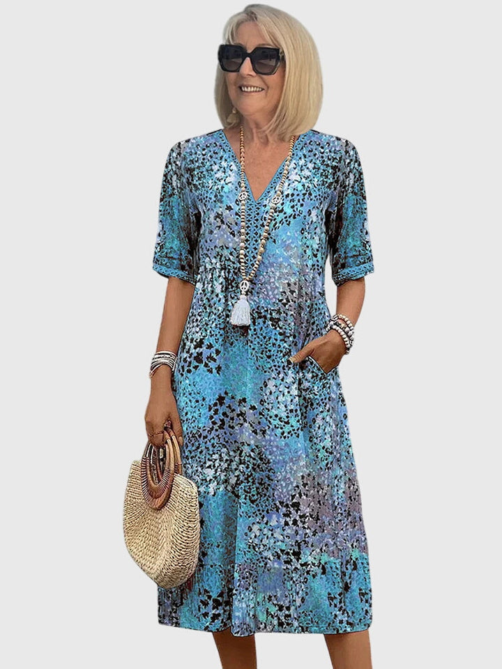 Sophie | Elegant Midi Floral Dress