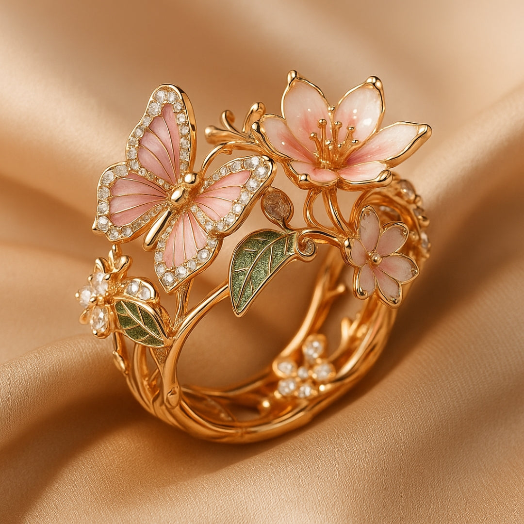 Zirconia Ring Butterfly Natural Light