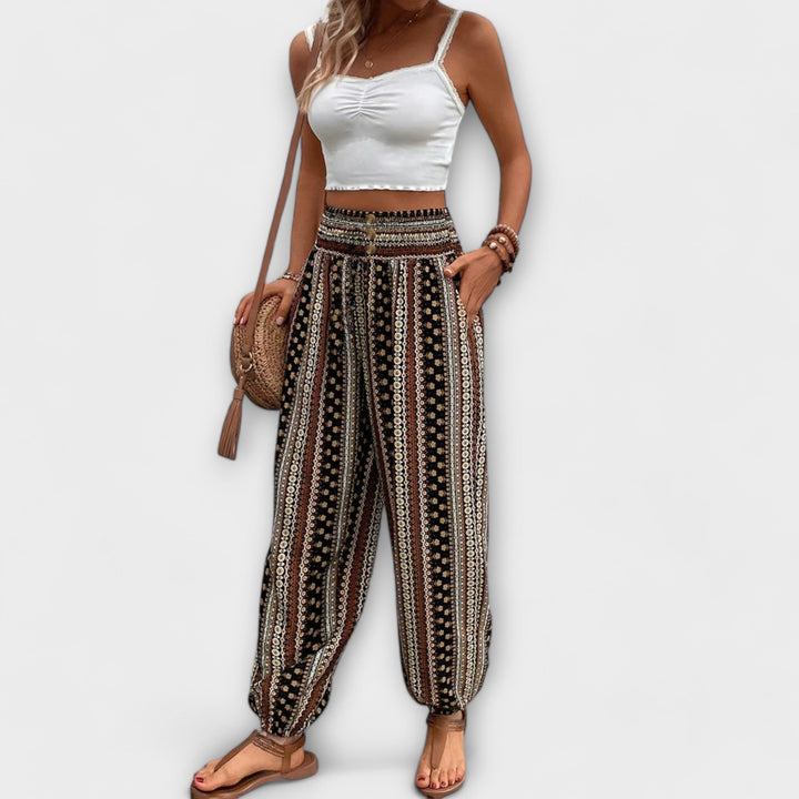 Wanda | Trousers with Ethnic Print