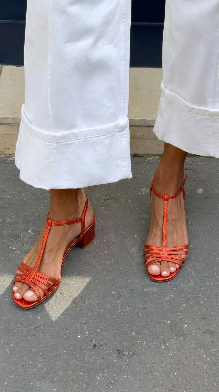 Allegra | Elegant Gold Sandals for Daily Wear