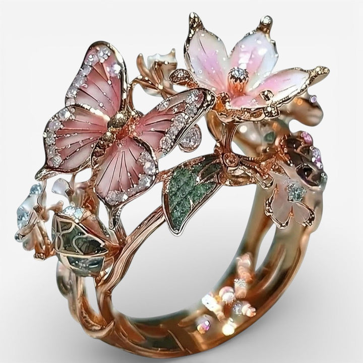 Zirconia Ring Butterfly Natural Light