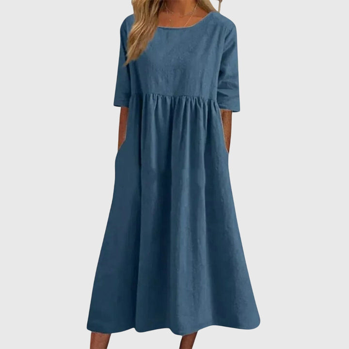 Sandra | Elegant Short Sleeve Dress