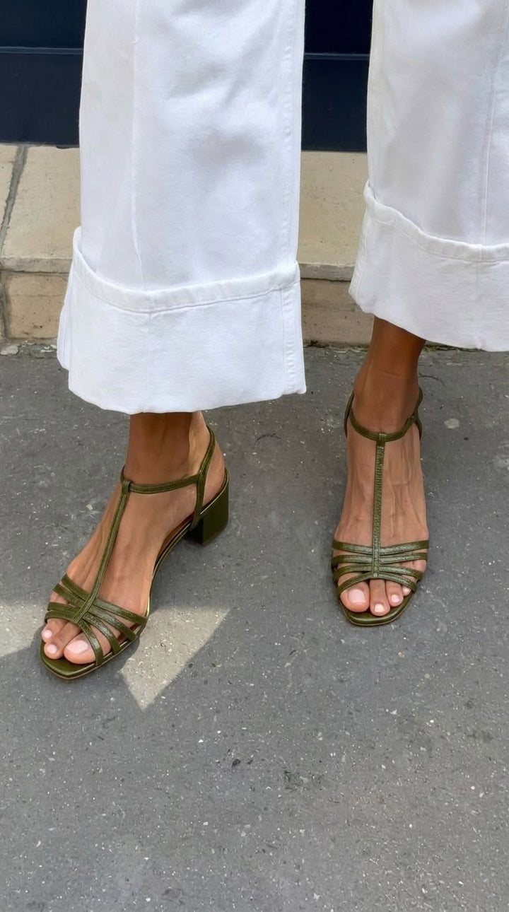 Allegra | Elegant Gold Sandals for Daily Wear