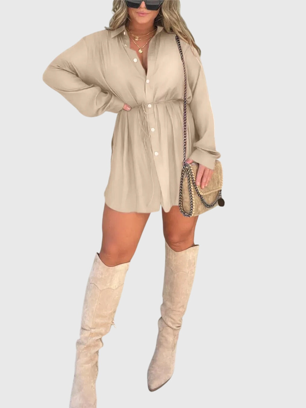Lotte | Elegant Dungaree Dress