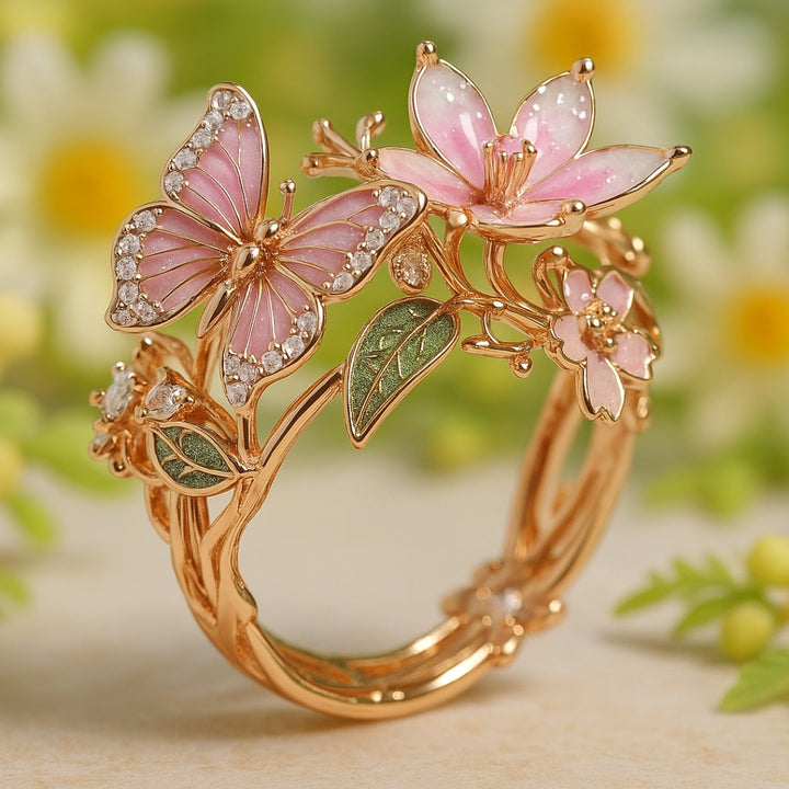 Zirconia Ring Butterfly Natural Light