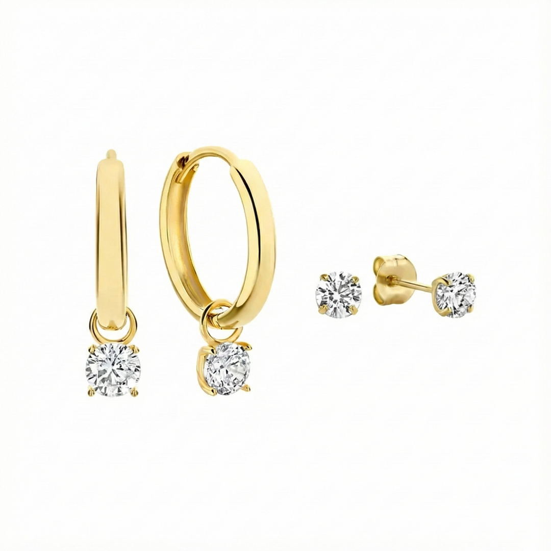 Set of the Earrings Tears of the Moon