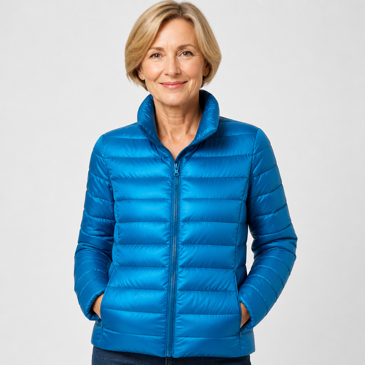 Femke | Mid-Season Jacket, Sky Blue