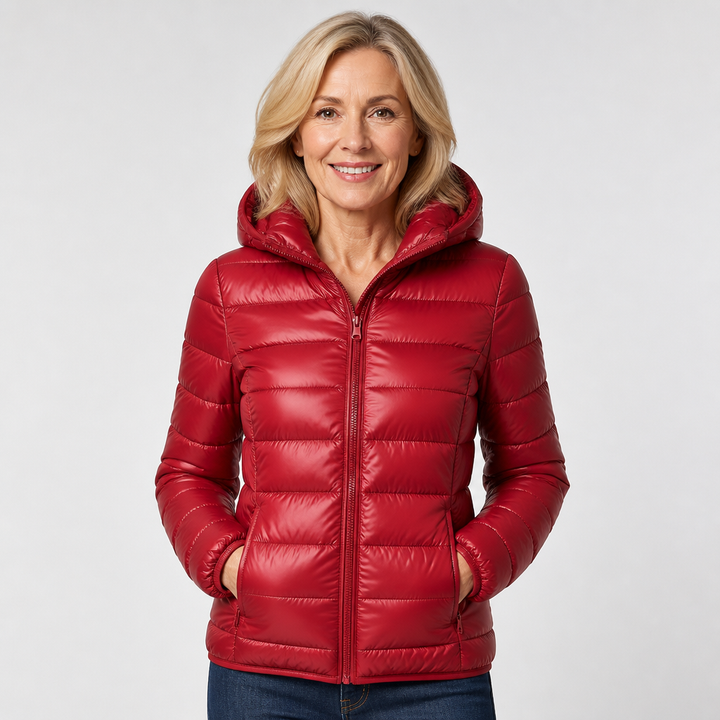 Lieke | Mid-Season Jacket, Dark Red