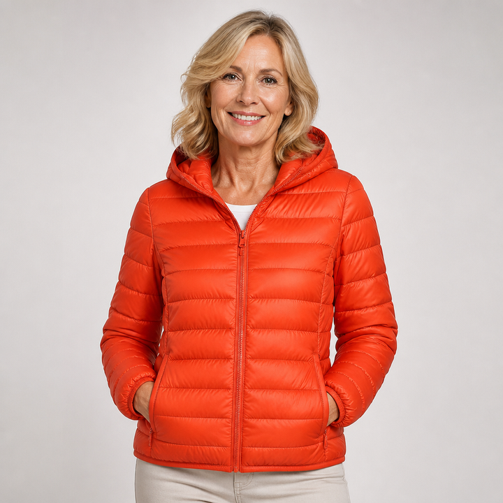Sara | Mid-Season Jacket, Orange