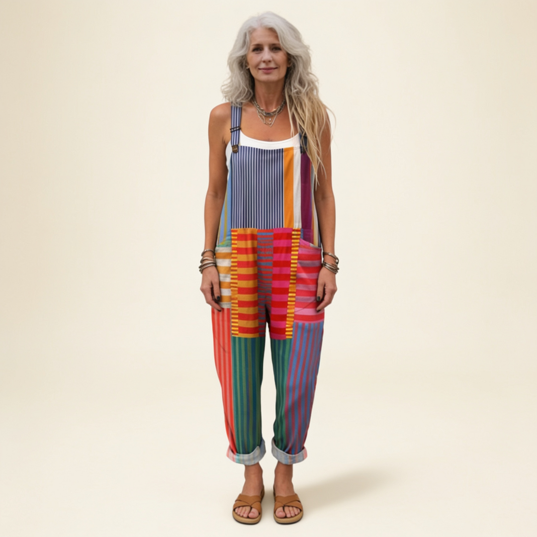 Manon | artistic colourful stripes with light