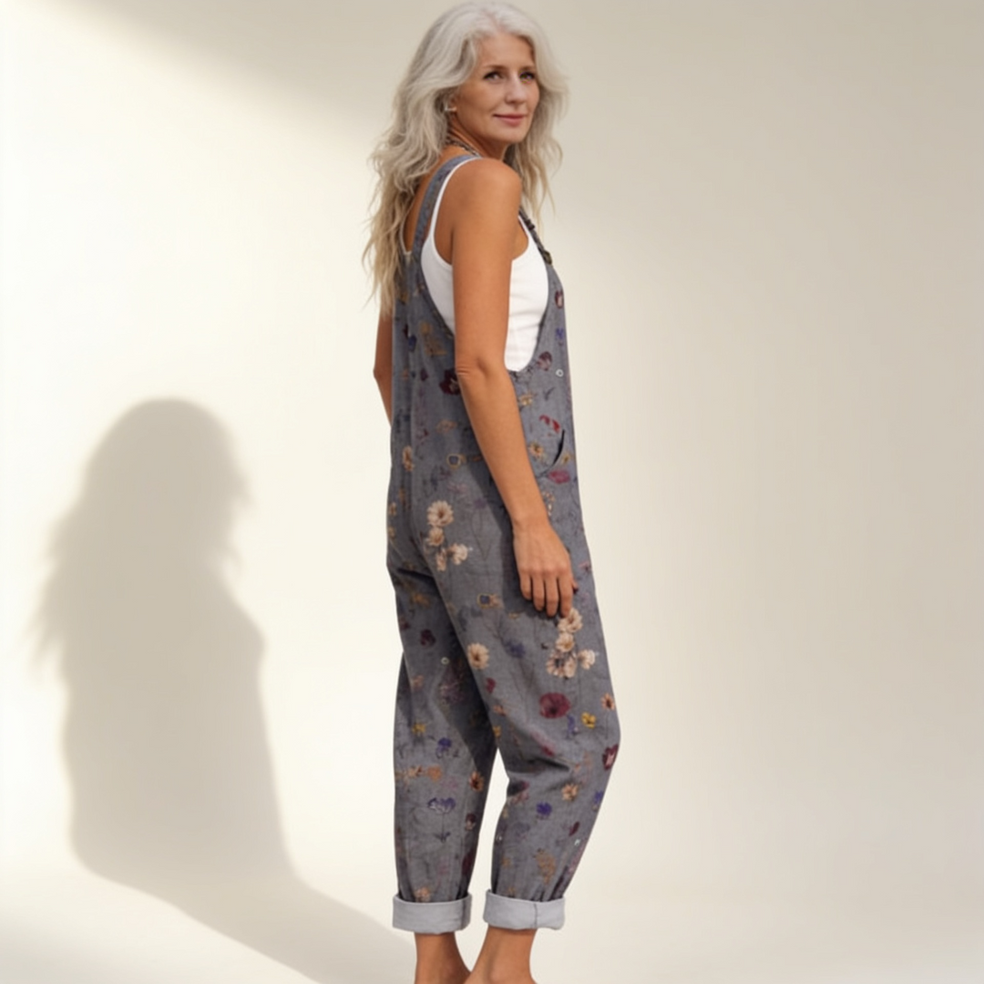 Rebecca | grey bohemian flowers