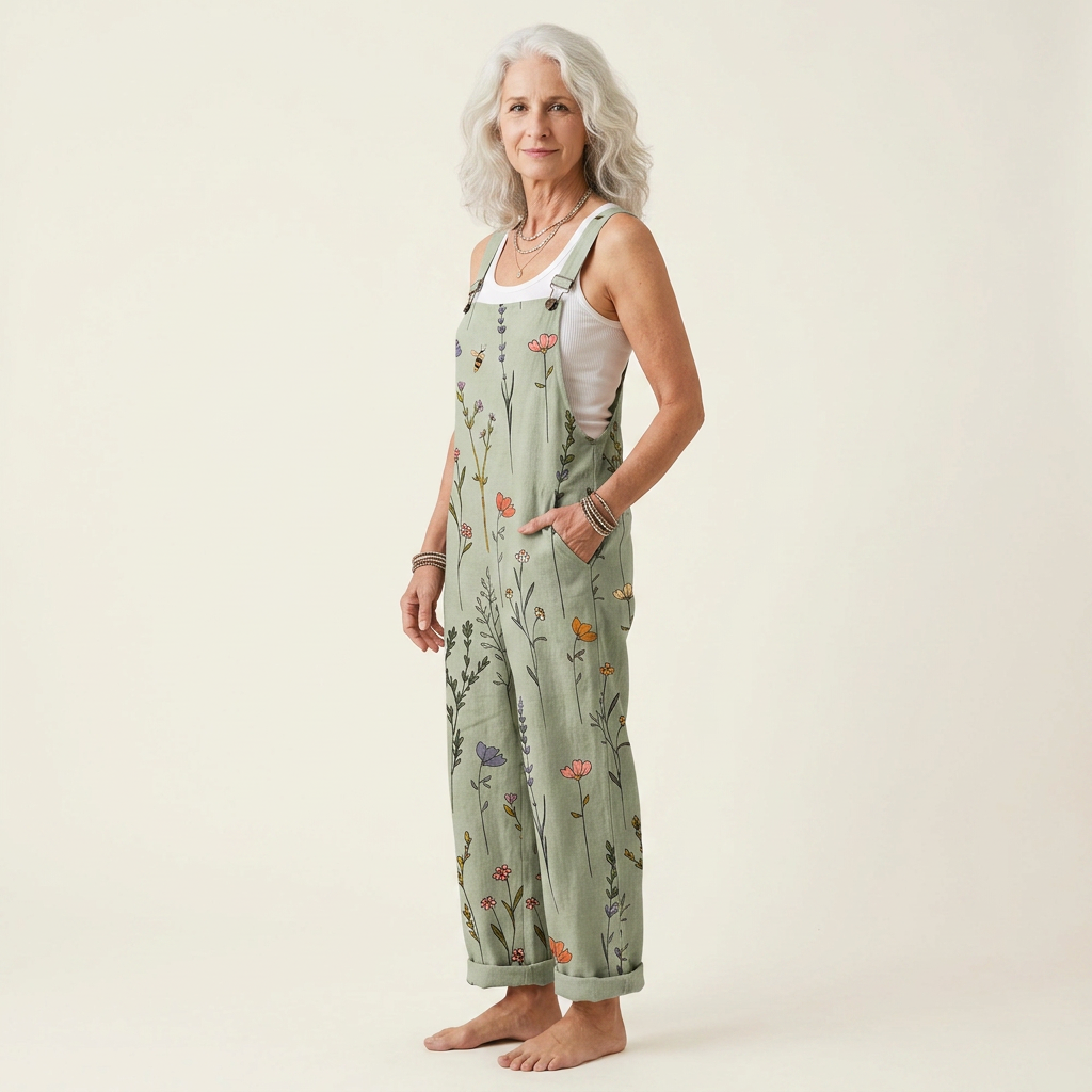 Truus | Sage Flower Dress