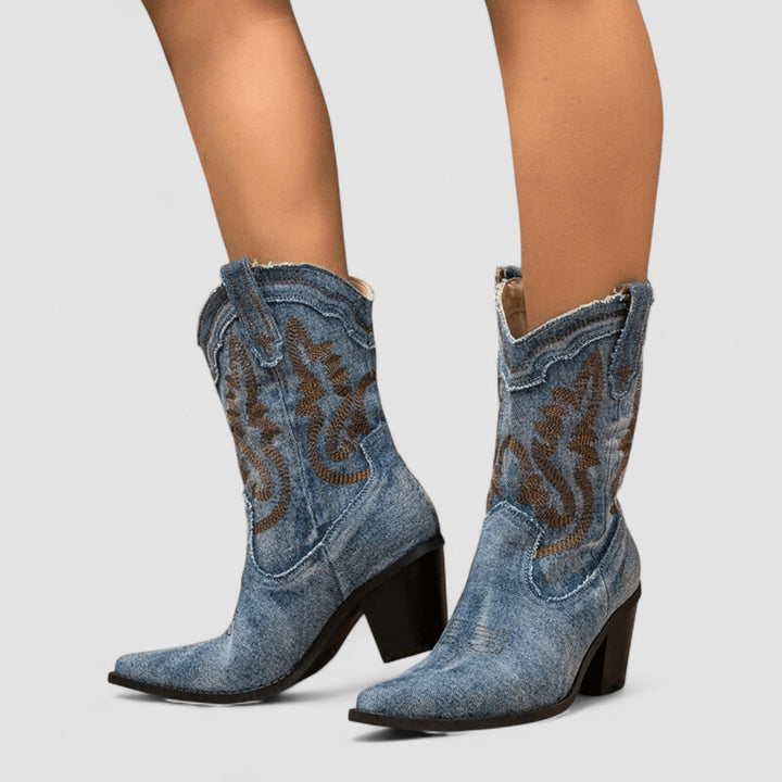 Stien | Orthopaedic Denim Ankle Boots