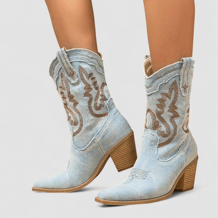 Stien | Orthopaedic Denim Ankle Boots