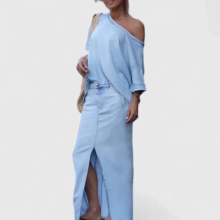 Lydia | Elegant Maxi Skirt Set