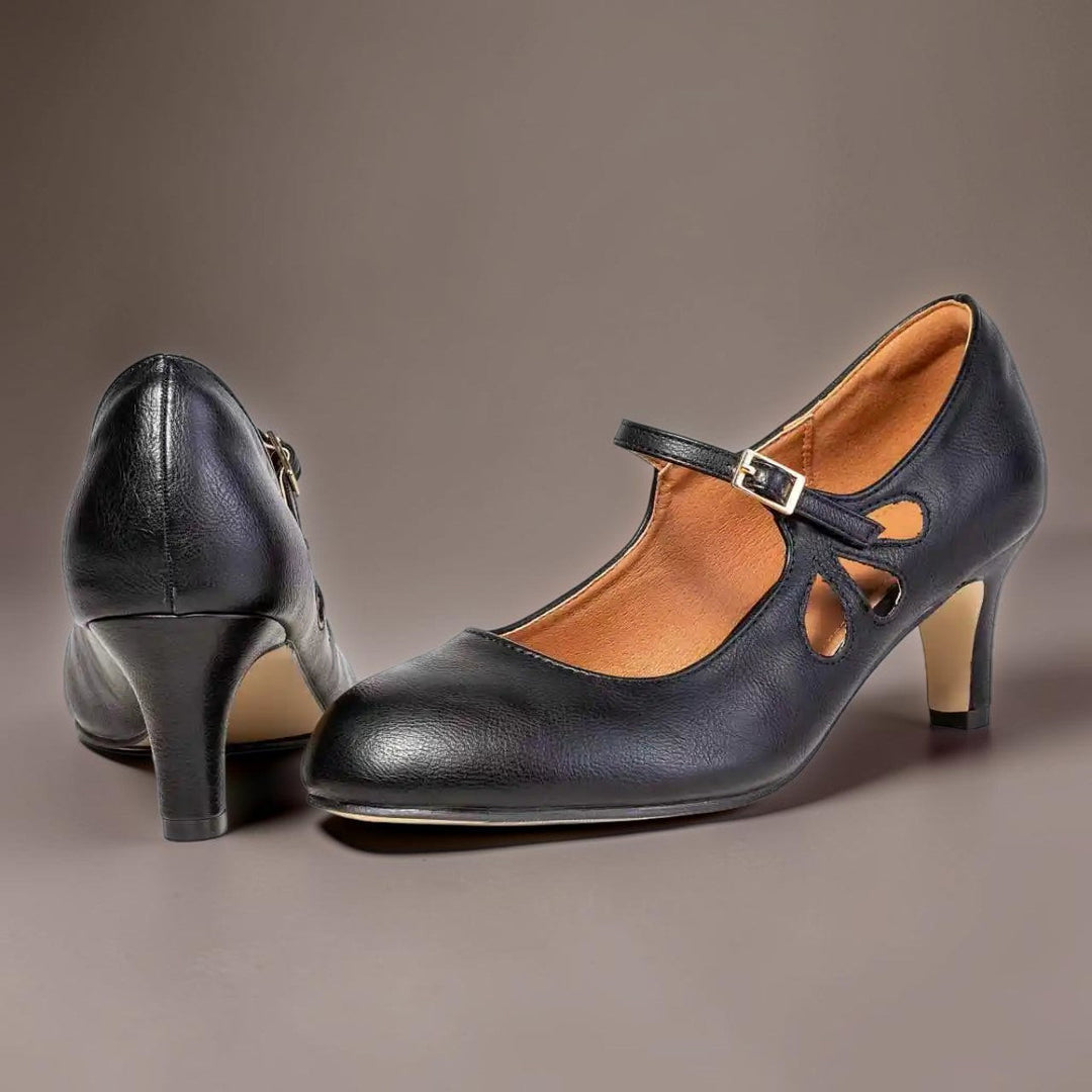 DELACROIX | Black Closed-Toe Pumps Sylvie