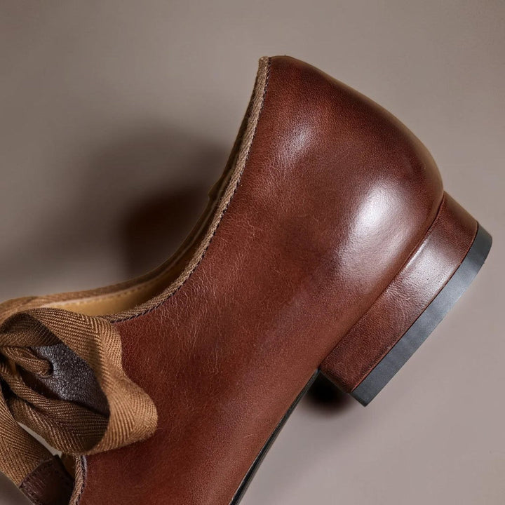 LIEKE | LEATHER BALLET FLATS WITH BOW
