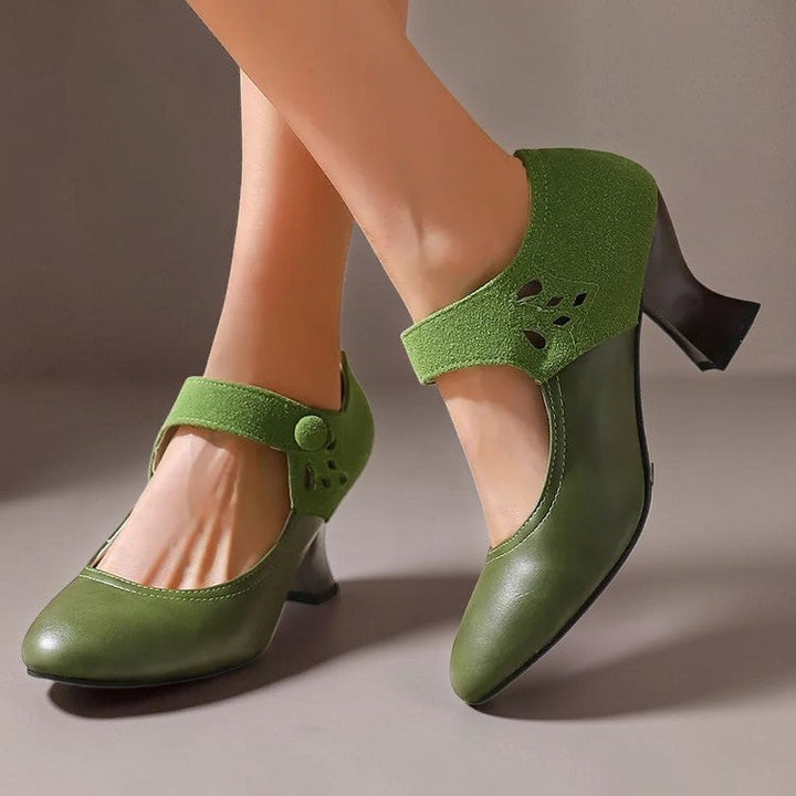 SASKIA | SUEDE ANKLE BOOTS WITH HEEL