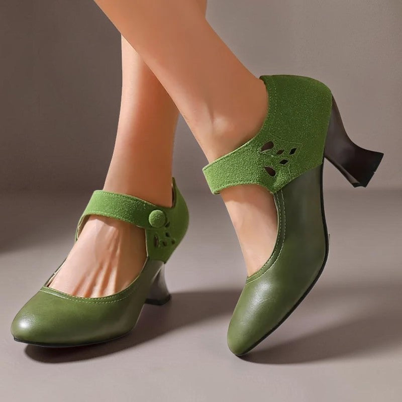SASKIA | SUEDE ANKLE BOOTS WITH HEEL