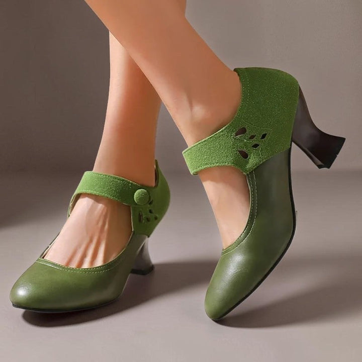 SASKIA | SUEDE ANKLE BOOTS WITH HEEL