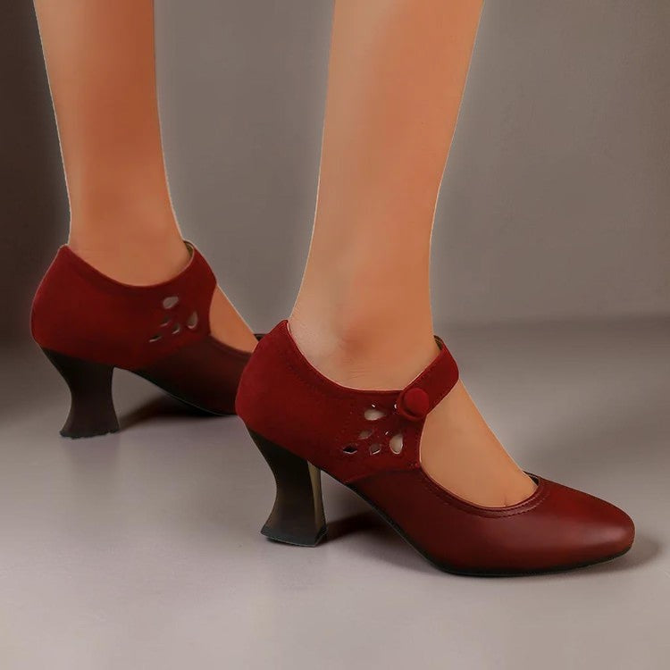 SASKIA | SUEDE ANKLE BOOTS WITH HEEL