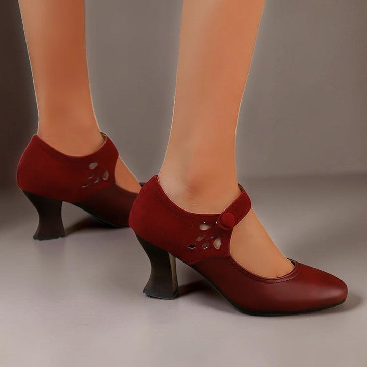 SASKIA | SUEDE ANKLE BOOTS WITH HEEL