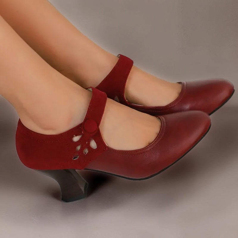 SASKIA | SUEDE ANKLE BOOTS WITH HEEL