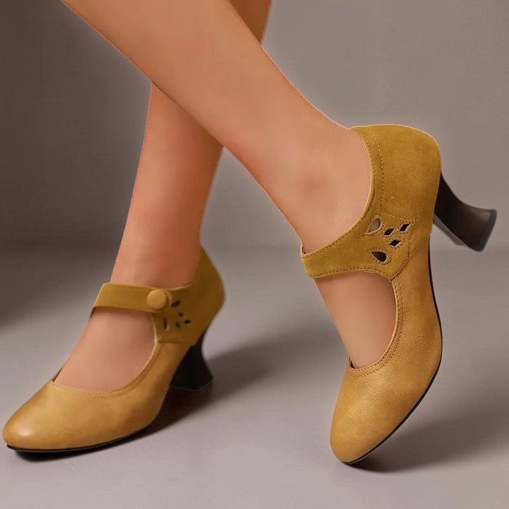 SASKIA | SUEDE ANKLE BOOTS WITH HEEL