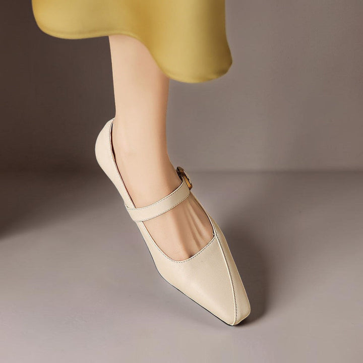 INGRID | MARY JANES WITH GOLDEN BUCKLE