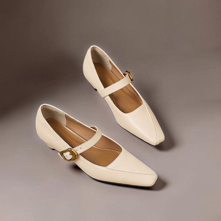 INGRID | MARY JANES WITH GOLDEN BUCKLE