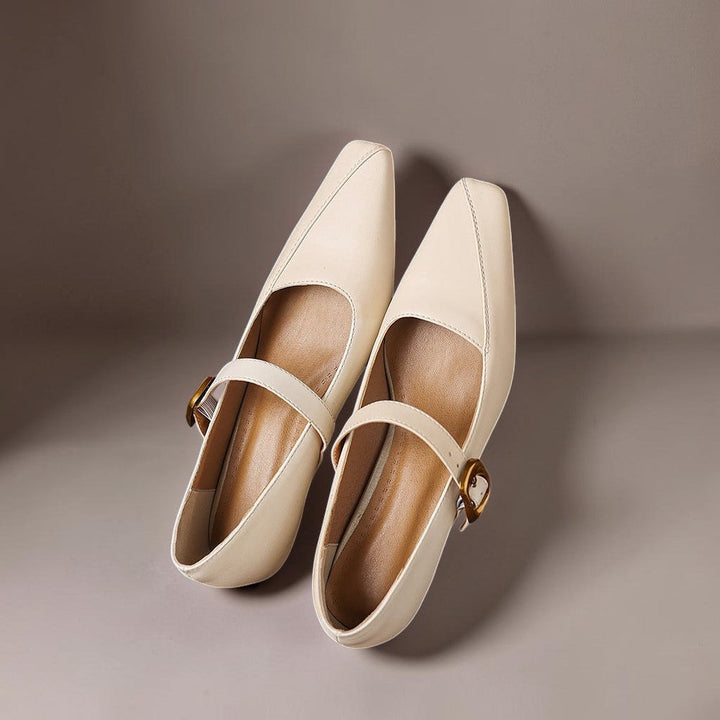 INGRID | MARY JANES WITH GOLDEN BUCKLE