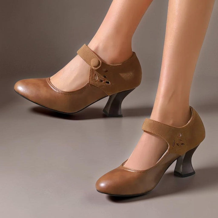 SASKIA | SUEDE ANKLE BOOTS WITH HEEL