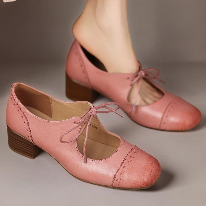 SARA | DERBY IN ENGRAVED LEATHER