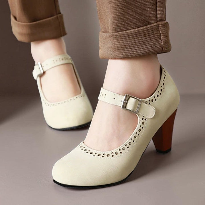 FLEUR | MARY JANES WITH ADJUSTABLE HEEL
