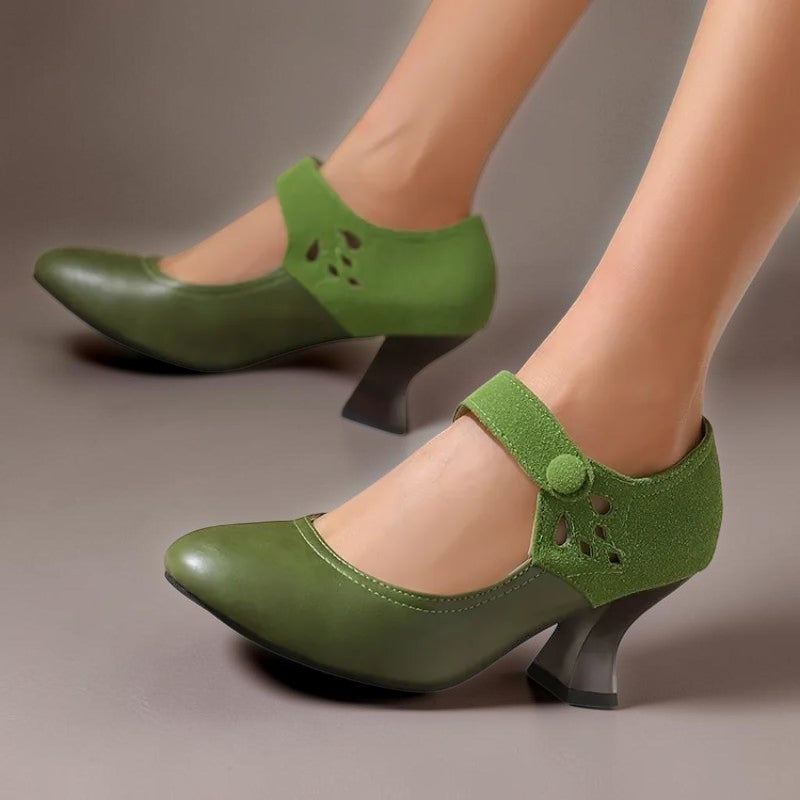 SASKIA | SUEDE ANKLE BOOTS WITH HEEL