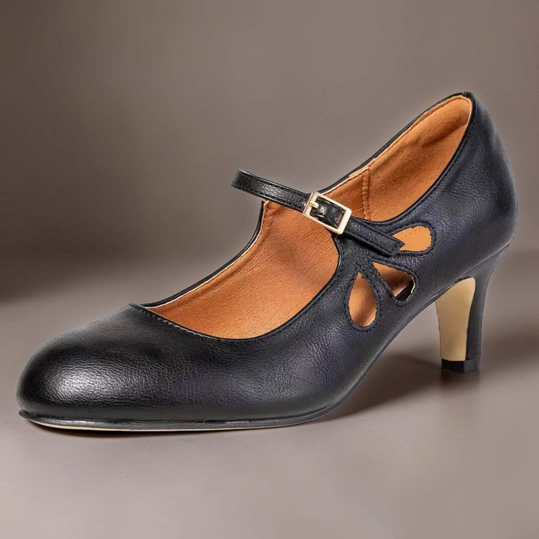 DELACROIX | Black Closed-Toe Pumps Sylvie