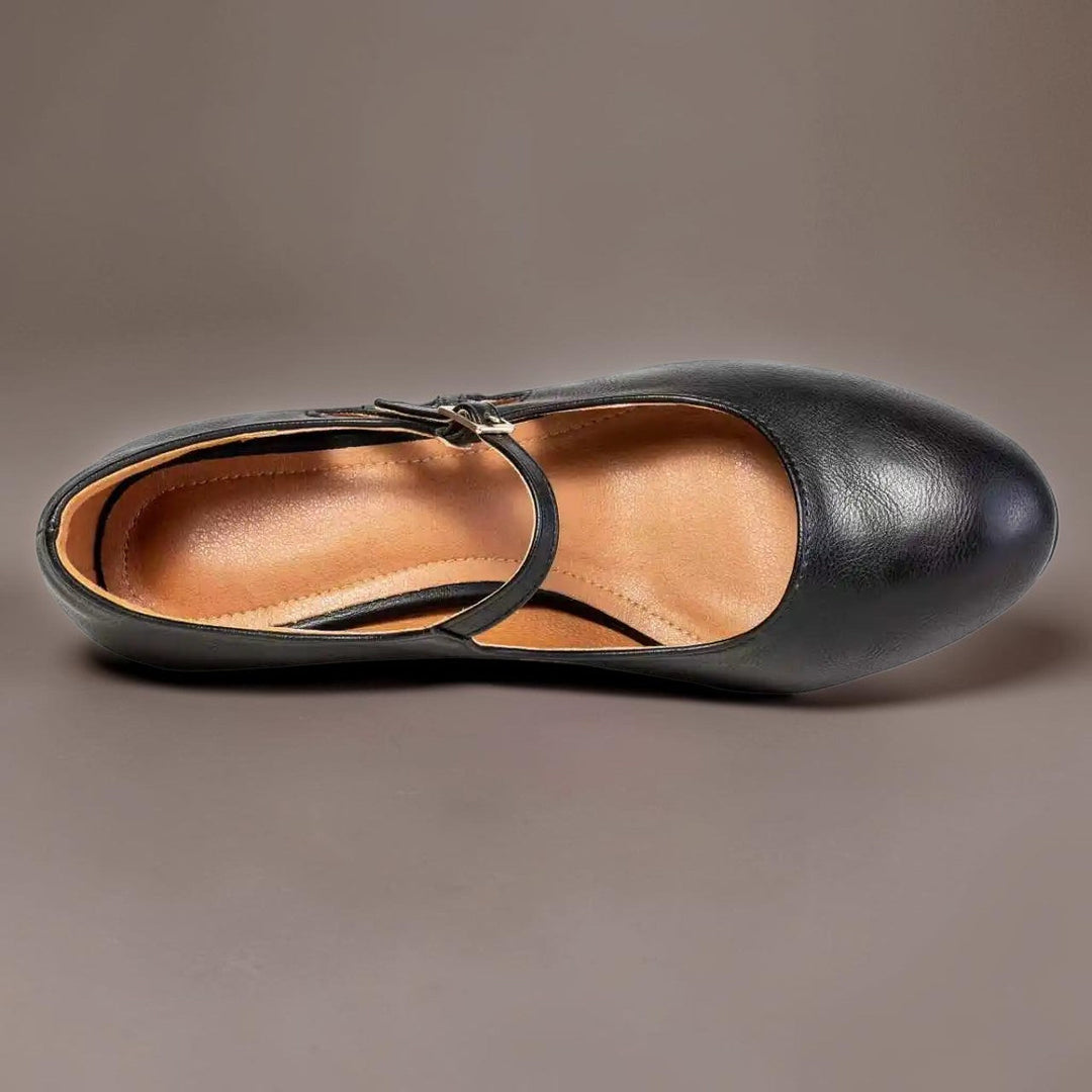 DELACROIX | Black Closed-Toe Pumps Sylvie